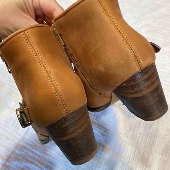 Anthropologie Stivali Maipore‎ Western Ankle Boots Brune 37/ US 6.5/7 - Picture 4 of 10